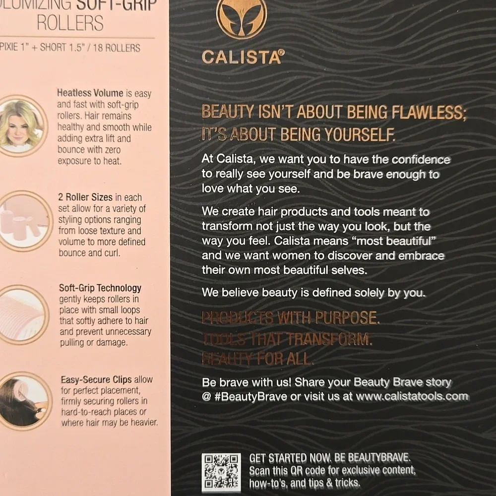 Calista Volumizing Soft-Grip Rollers Size Pixie/Short